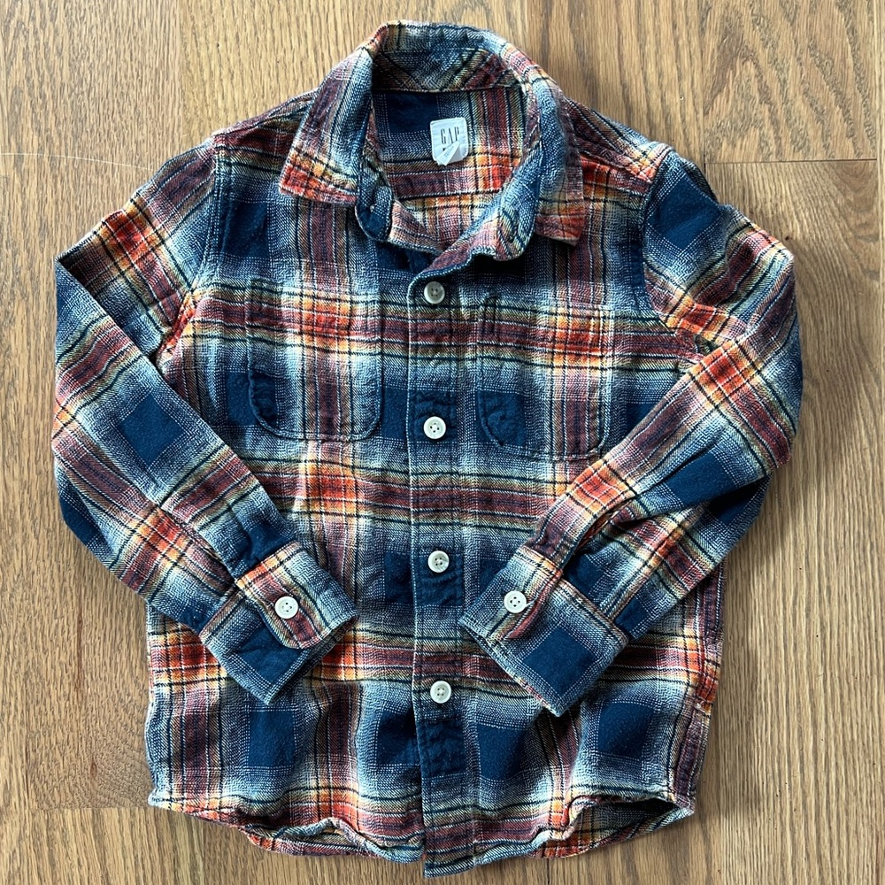Gap kids flannel shirt